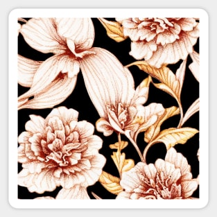 Baroque floral pattern, model 21 Sticker